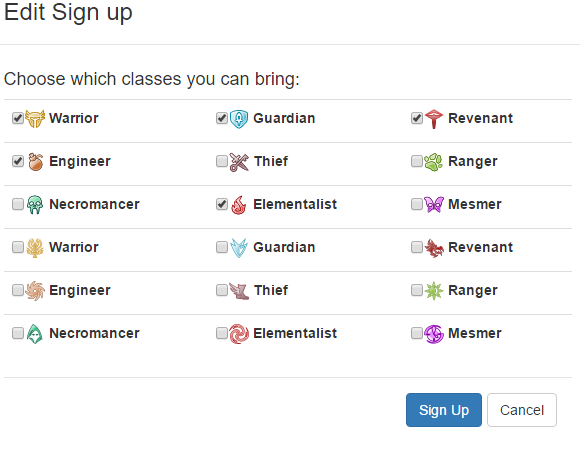 Adding additional classes to the dialog